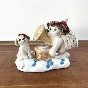 Dreamsicles Music Makers #10382 Signed Kristin '98 Cherub Figurine‎ Decor 1997
